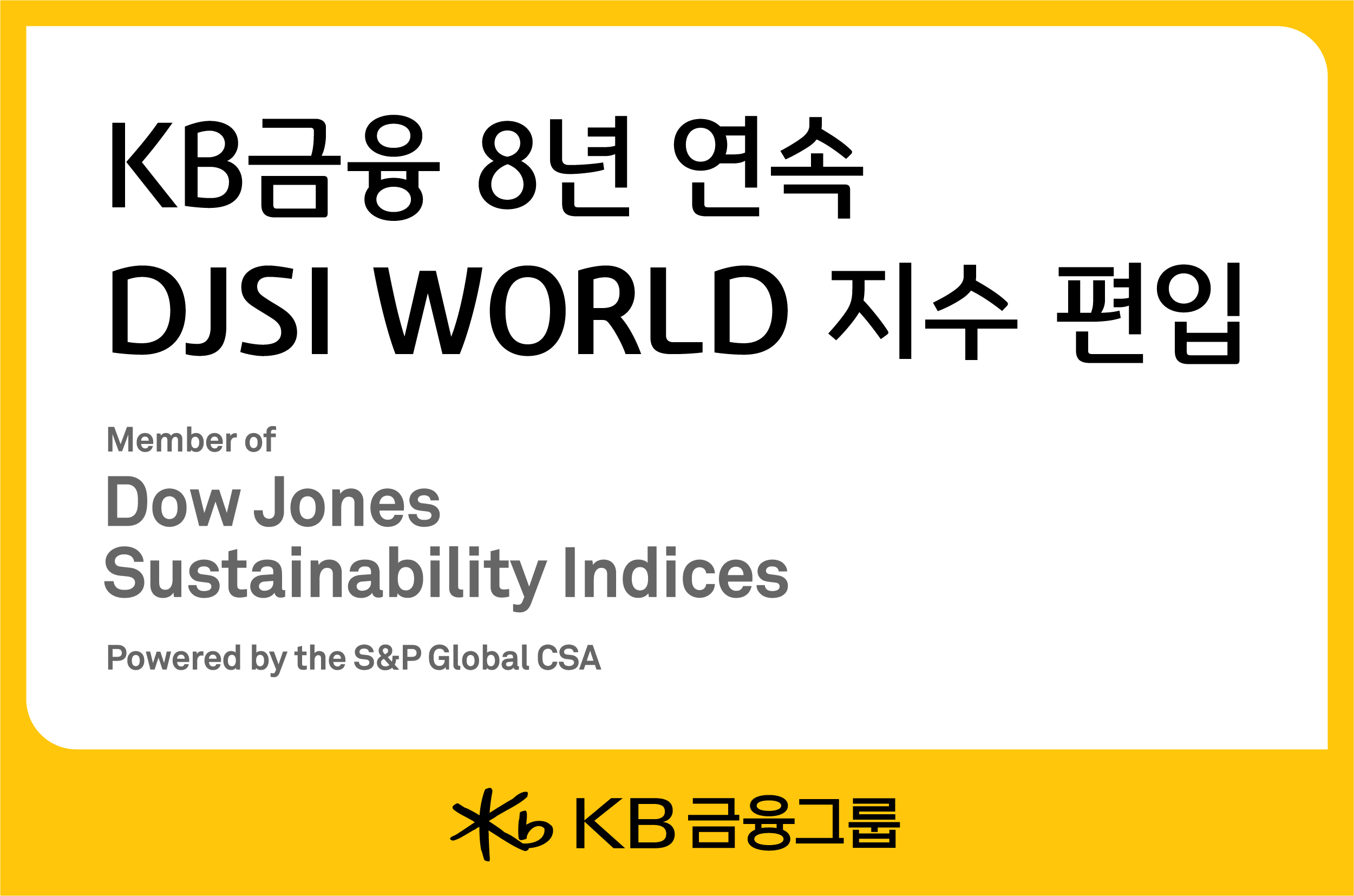 included in Dow Jones Sustainability Index (DJSI) World Index for 8 consecutive years img
