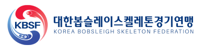 Ini adalah logo Federasi Kerangka Bobsleigh Korea