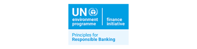The logo of UN PRB(UN Principles for Responsible Banking)